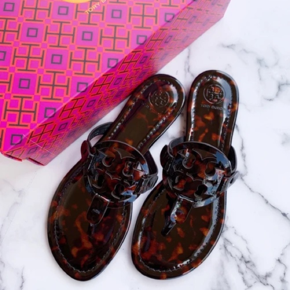 NWT Tory Burch Miller Tortoise Shell Sandal